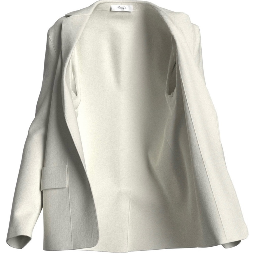 Hanifa Jade Linen Blazer - Blanc - Large